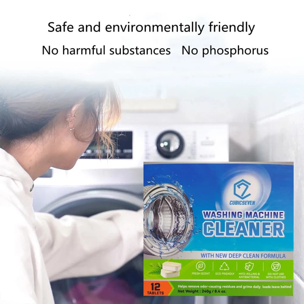 Cubicseven-Tablette de lavage pour machine à laver, Agent de livres profonds, adaptée à la machine à