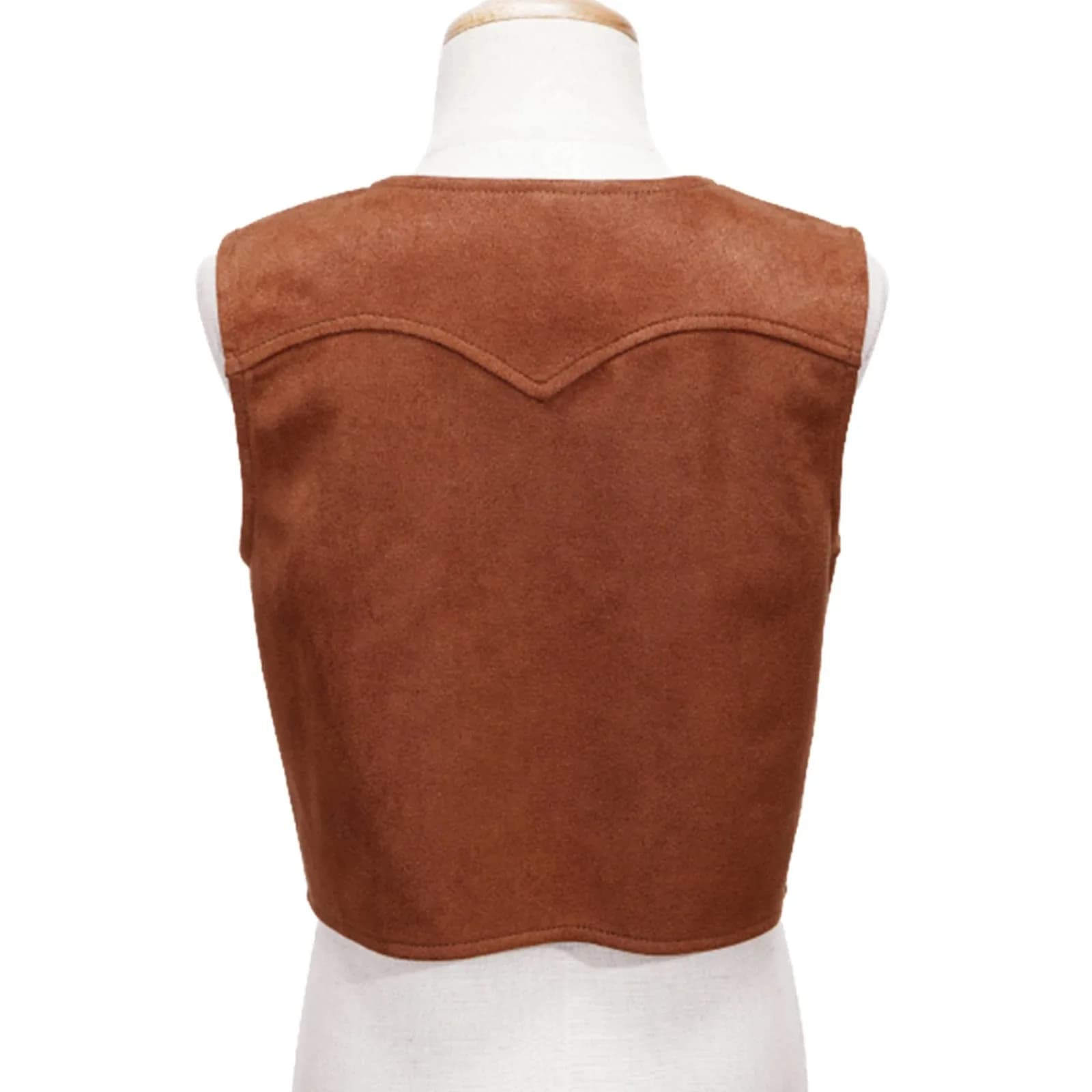 Costume de performance de cosplay de cow-boy occidental pour enfants, décor à franges, gilet en émai