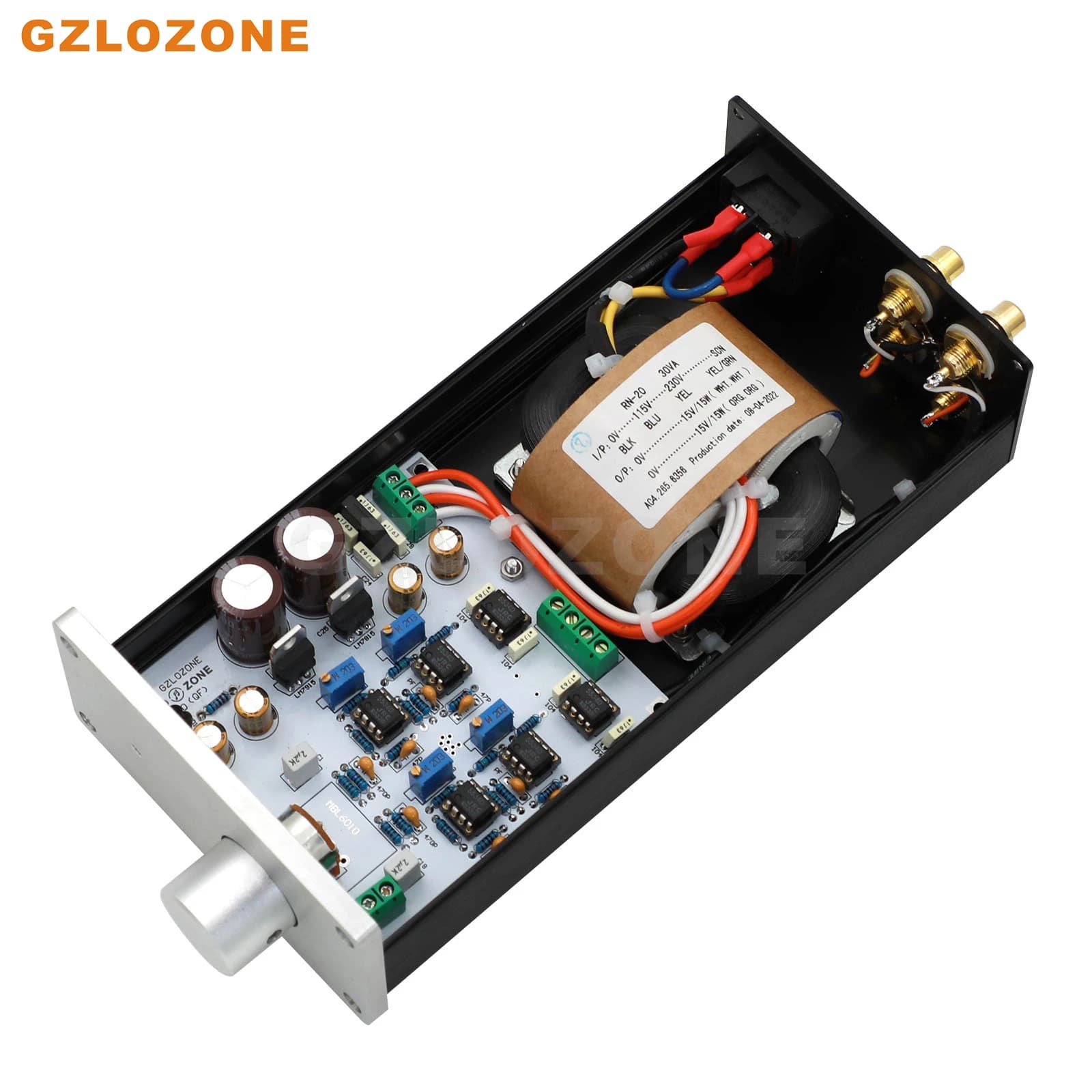 Base de préamplificateur MINI 6010 JRC5534D finie sur le circuit de préampli M-B-L 6010D