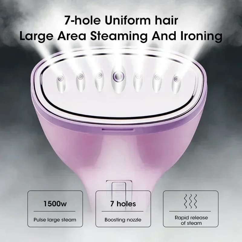 Défroisseur vapeur électrique portable pour vêtements, 1500W, 330ml, petit fer à repasser à la vapeu