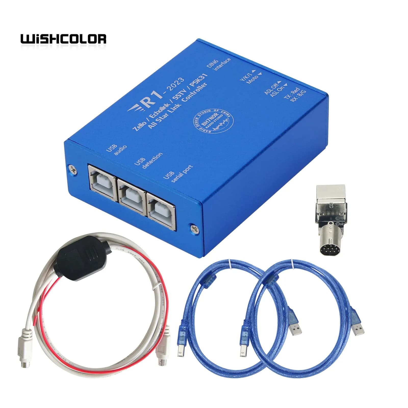 Wishcolor R1 Kit une Interface Audio USB R1-2023 avec câble à 6 broches Version carte son USB pour E