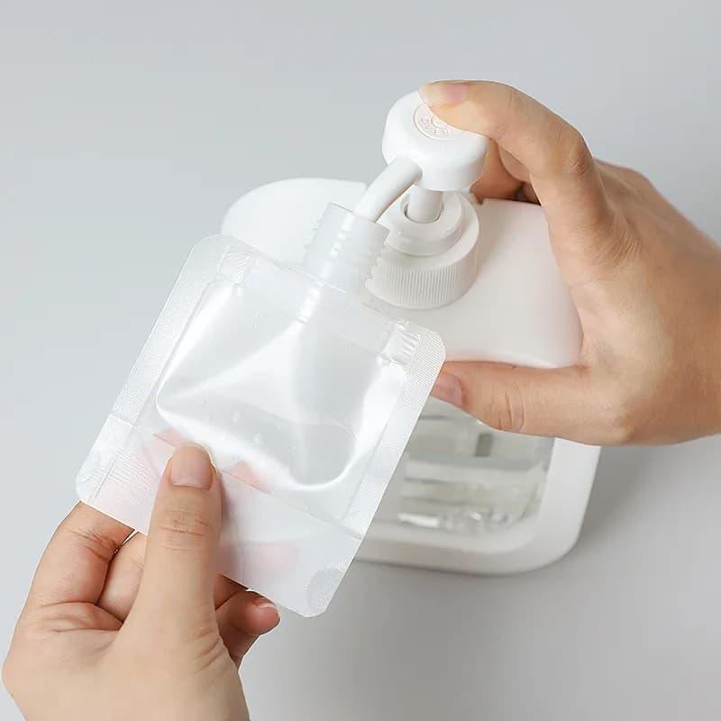 Sac distributeur de Lotion 6 tailles 30-250ml, pochettes réutilisables de voyage pour shampoing liqu