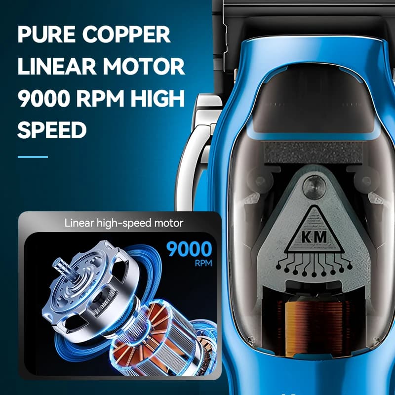 Kemei barbier moteur à grande vitesse 9000 tr/min tondeuse à cheveux électrique tondeuse à cheveux p