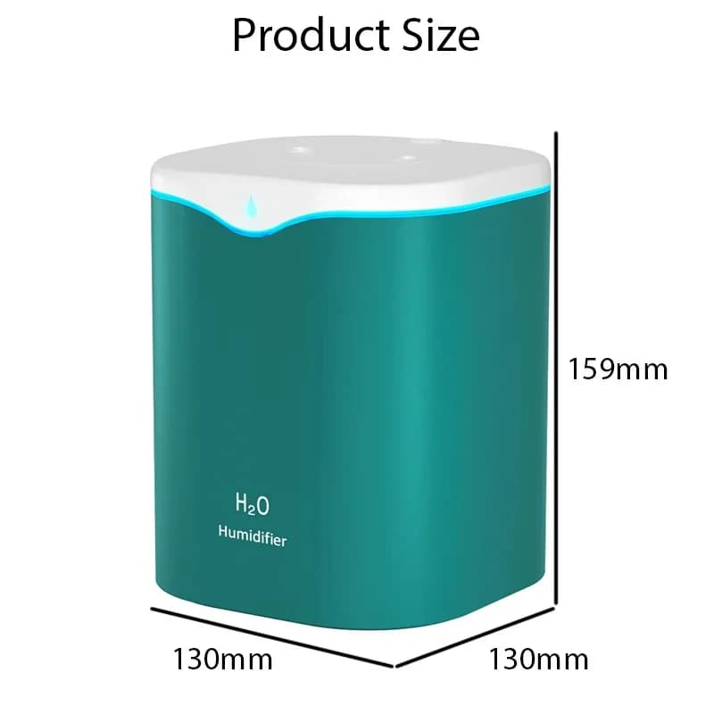 Humidificateur à double pulvérisation de grande capacité, Usb, maison, chambre à coucher, 2l, réappr