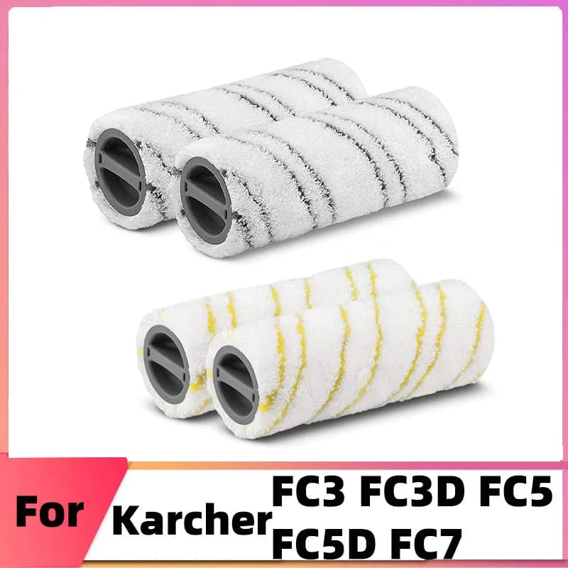 Brosse à rouleau lavable pour nettoyeur de sol électrique Karcher FC5 FC7 FC3 FC3D, rouleaux de remp
