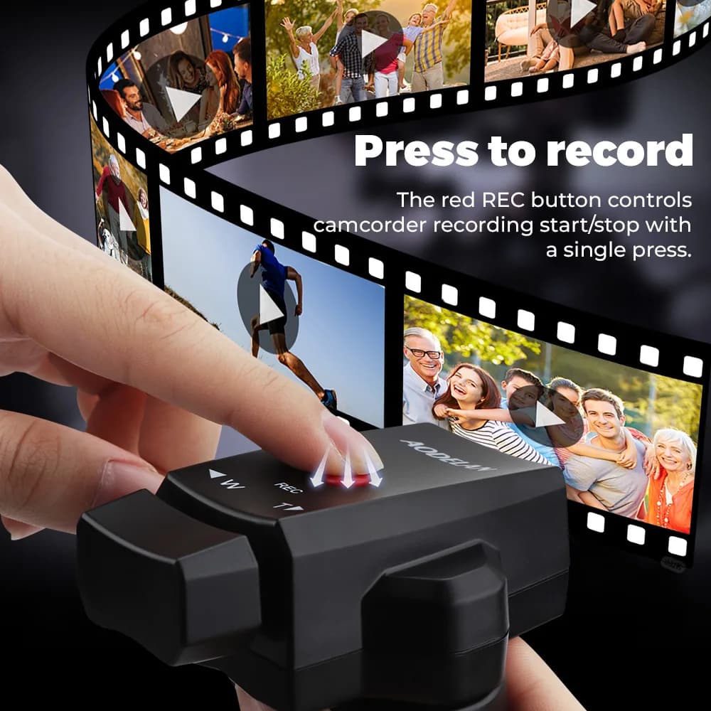 AODELAN caméscope Zoom contrôleur Zoom/enregistrement vidéo télécommande avec câble 2.5mm pour appar