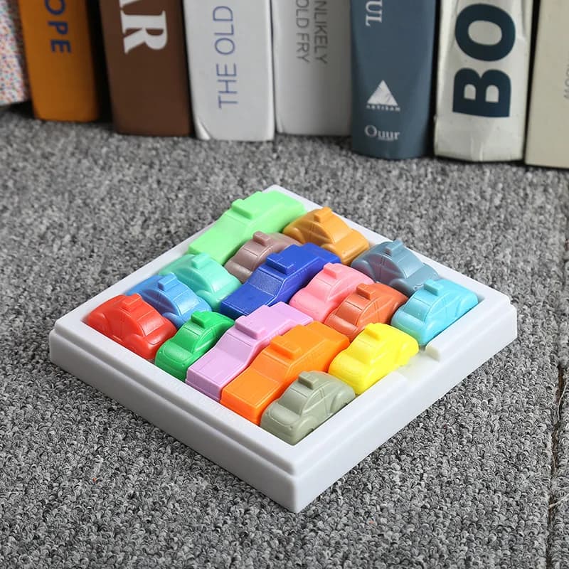 Jeu de logique de circulation Space Rush, puzzle éducatif, jeux de société de voitures, IQ Cars Esca