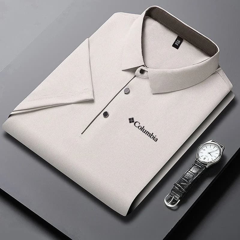 Polo imprimé de luxe pour homme, haut de gamme, décontracté et confortable, idéal pour le golf, coll
