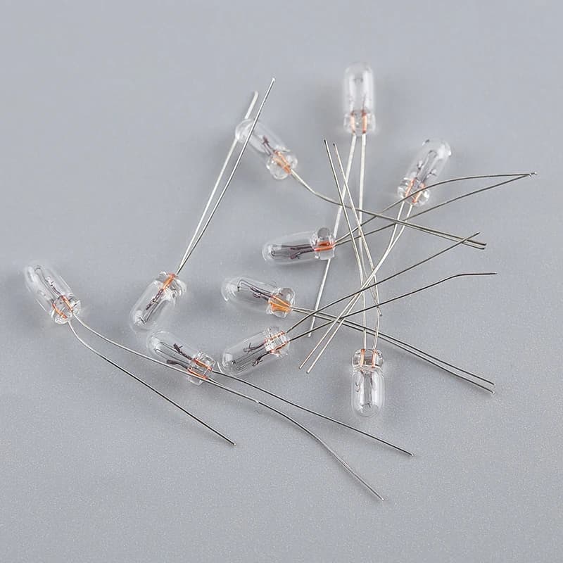 Ampoule l'inventaire à filament de riz Edison In347, 0,07A, 3mm, 4mm, 5mm, 1.5V,3V,6V, 9V,12V, 24V, 