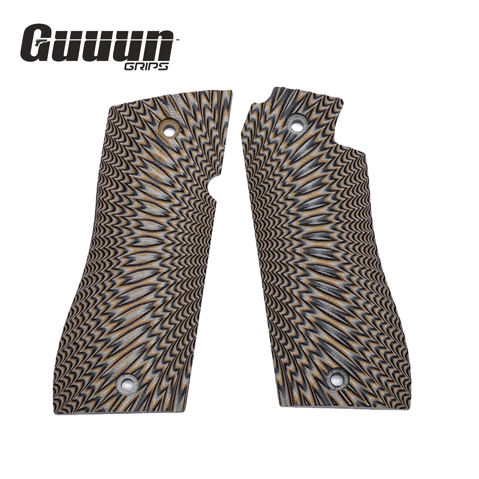 Guuun – poignée G10 pour Star BM/BKM OPS, Texture Sunburst, 6 couleurs au choix