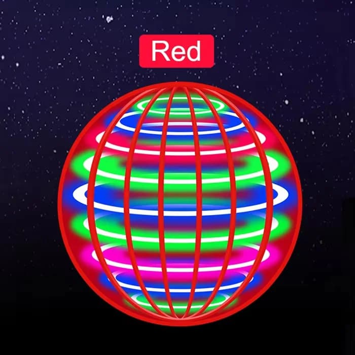 Balle volante, balle tournante automatique, lumières LED éblouissantes, magie flottante, ventilateur