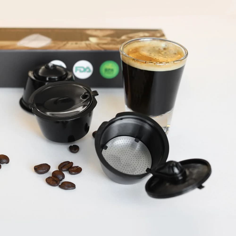 Dosettes de capsules de café réutilisables pour Dolce Gusto, filtres rechargeables, crème expresso, 