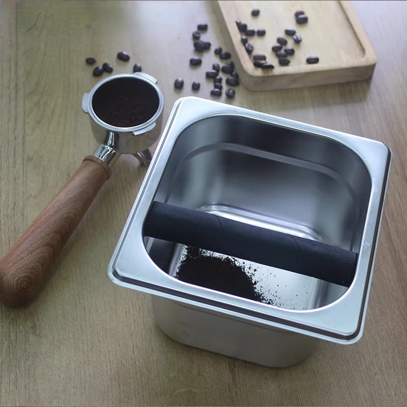 Knock Box-Poubelle à benne pour moudre le café Barista, poubelle à expresso anti-brûlure, mouture de