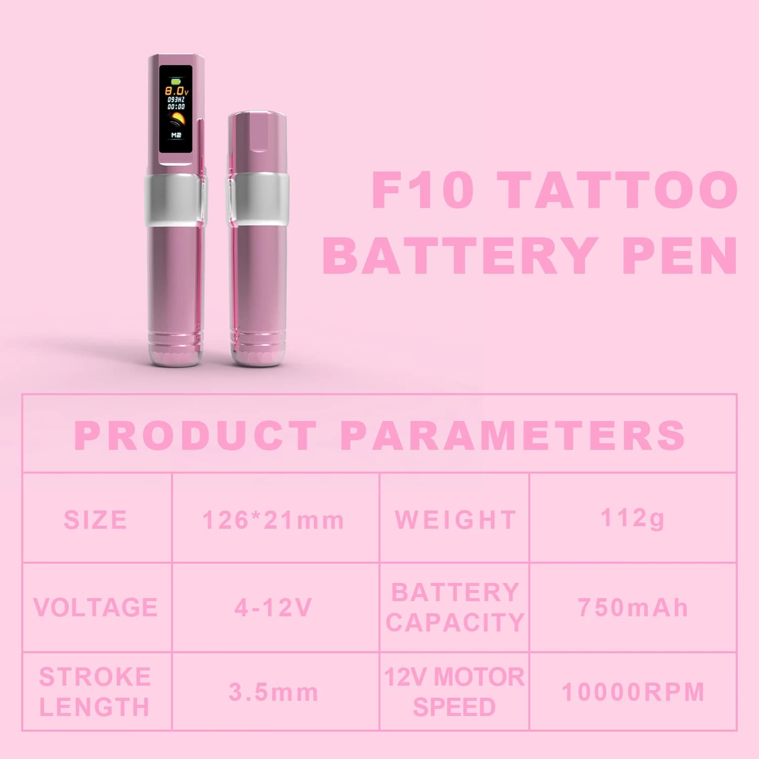 Machines à tatouer professionnelles avec batterie, pistolets à tatouer F6, moteur sans balais, sans 
