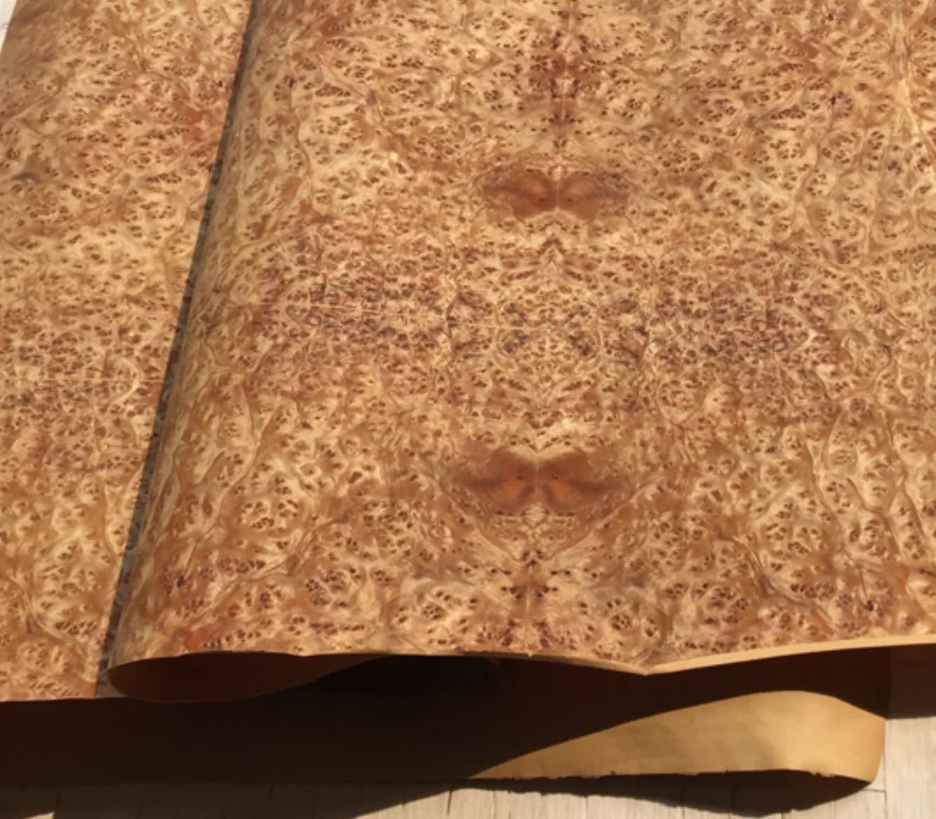 Placage de bois d'arbre naturel, longueur : 2,5 mètres, largeur : 580 mm, épaisseur : 0,25 mm, pour 