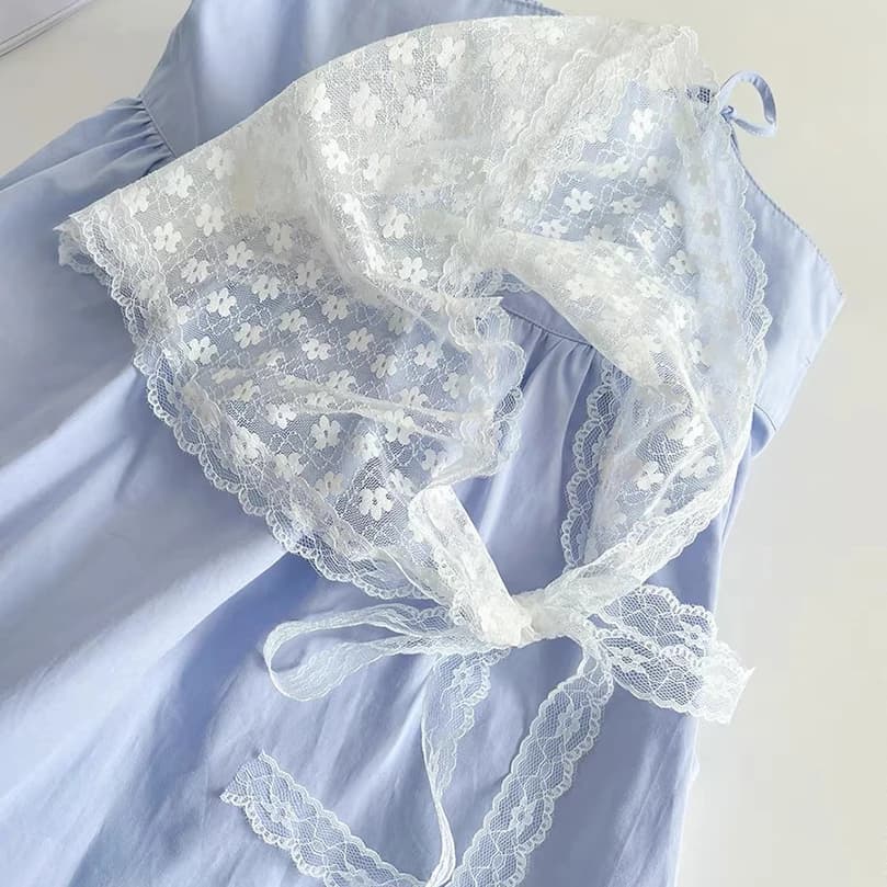 Foulard en dentelle florale tissée blanche pour femmes, enveloppe rétro Triangle, chapeau, bandeau P