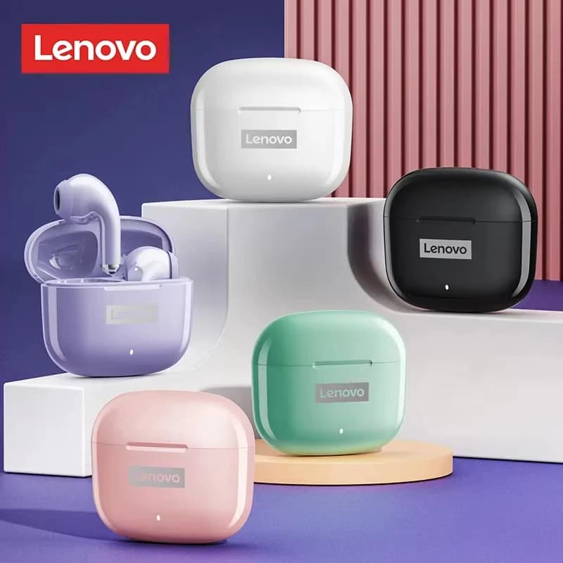 Choix Lenovo LP40 Pro sans fil Bluetooth 5.1 écouteur étanche sport casque HiFi stéréo casque étui b