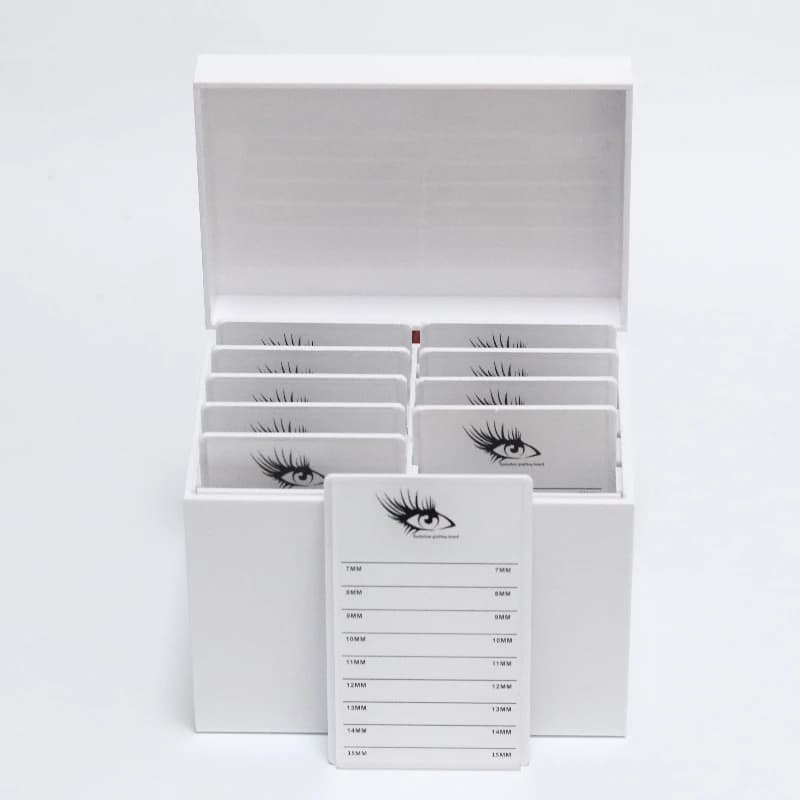Salon de beauté 10 couches acrylique Extensions de cils boîte de rangement cils carrelage Palette bo