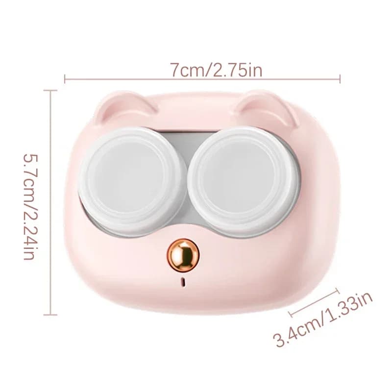 Nettoyeur de lentilles de contact ultrasonique avec boîte amovible, machine de nettoyage des protéin