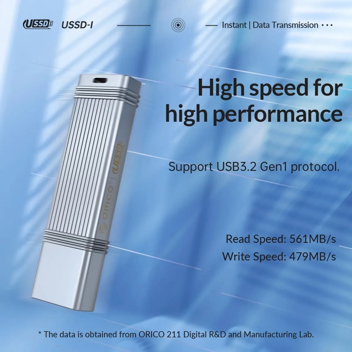 ORICO-Clé USB 520 à semi-conducteurs, disque U mobile solide, USB 512, clé USB de type C, 1 To, 256 