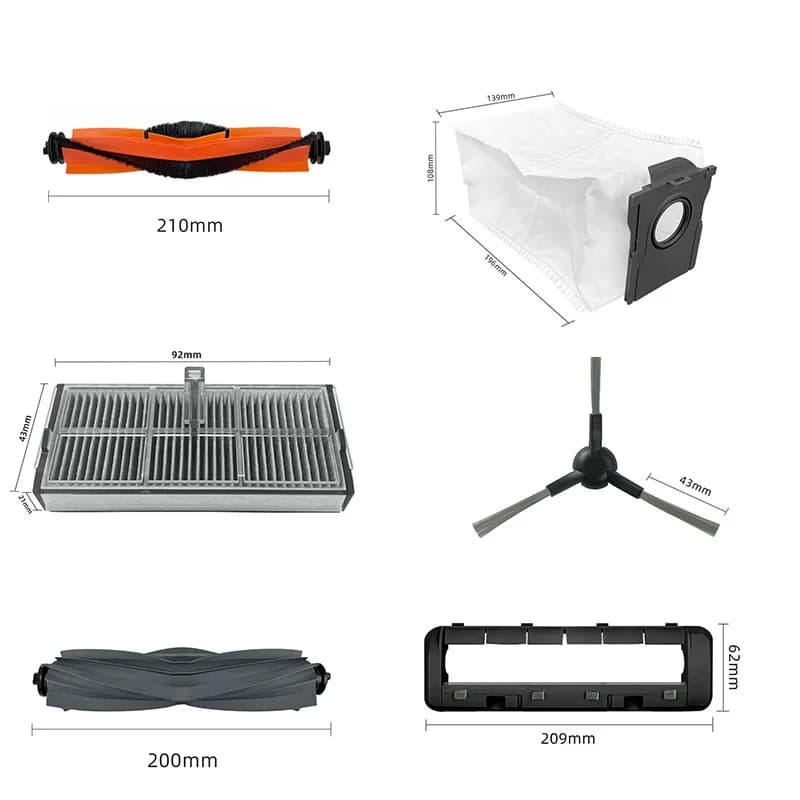 Accessoires pour aspirateur Robot Dreame Mova E30 Ultra / Trouver E30 Ultra, chiffons de vadrouille,