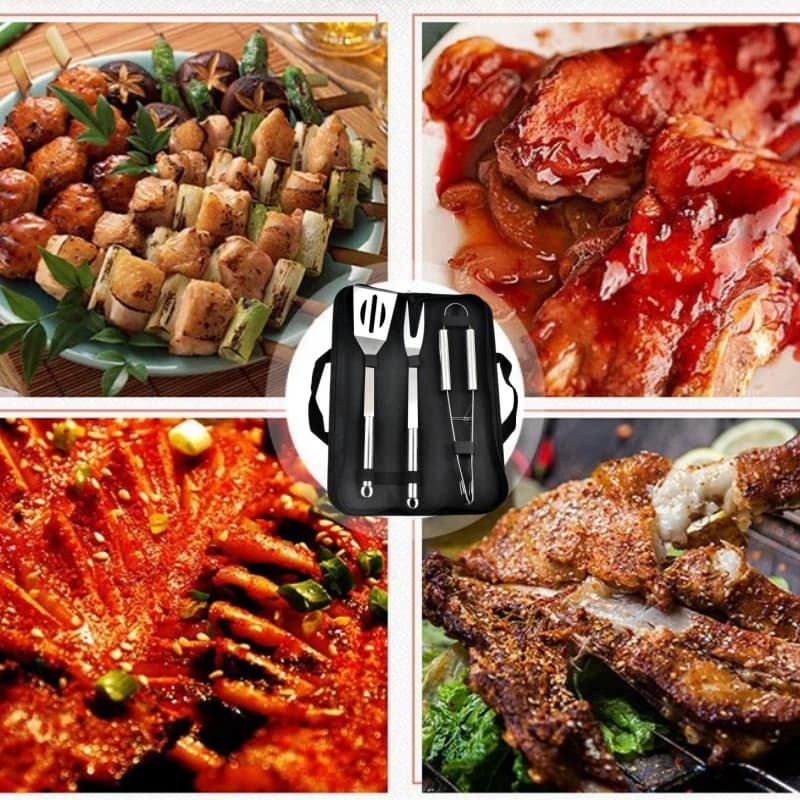 Ensemble d'outils de Barbecue, accessoires d'ustensiles de Barbecue en acier inoxydable, ensemble d'