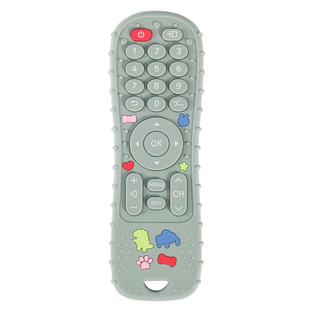 Anneau de dentition en silicone avec télécommande, jouets pour enfants, philosophie sensorielle Mont