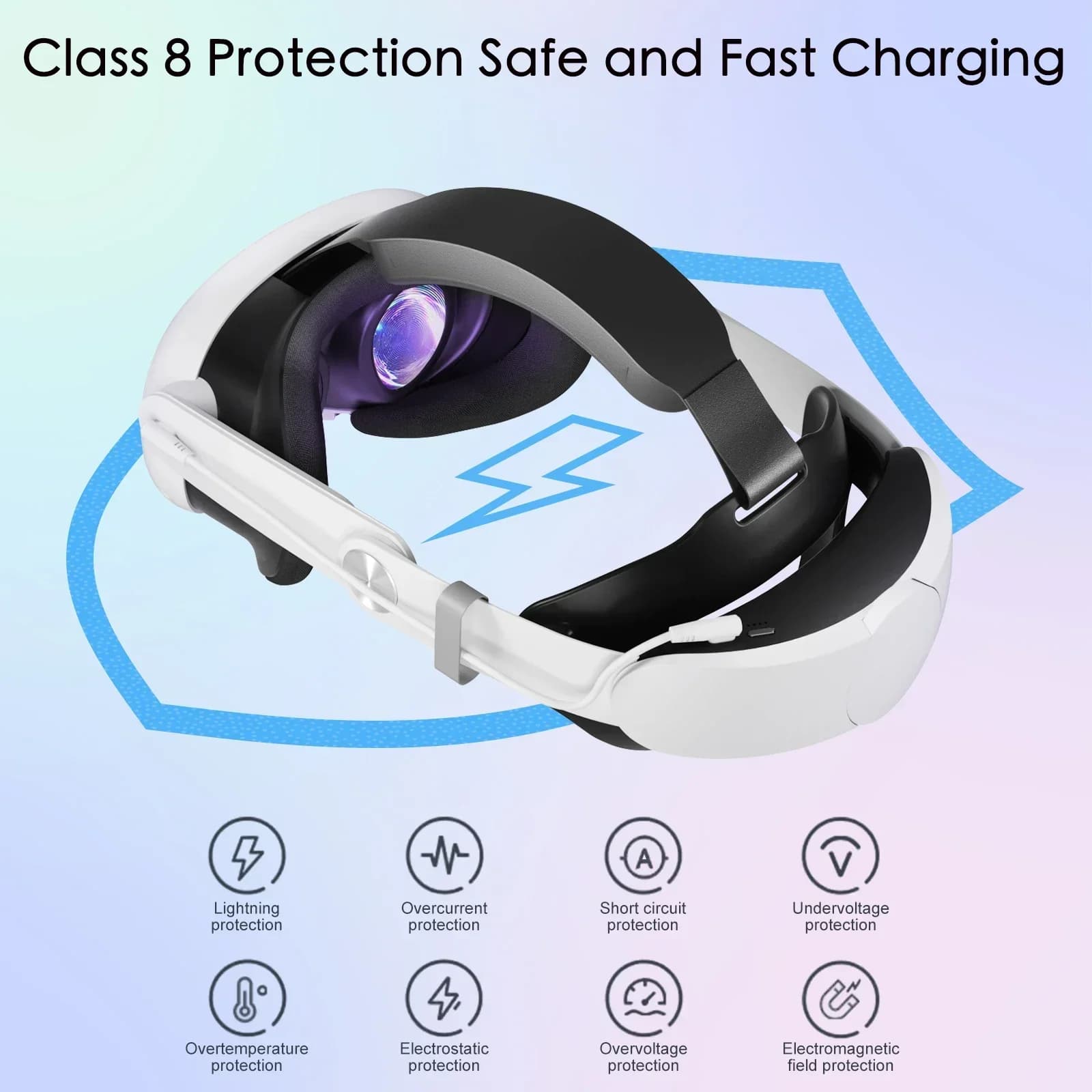 Sangle de tête 10000mAh, batterie pour casque Meta Quest 3/Quest 3S VR, remplacement de sangle Elite