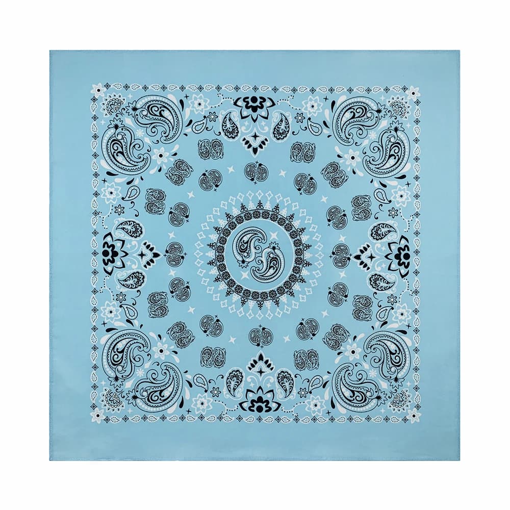 Foulard carré en coton pour femmes, 56CM, Hip Hop, ameba, Bandana, bandeau Paisley, cadeaux pour hom