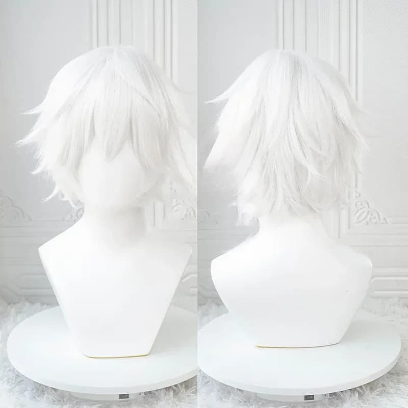 Anime Oke eki Ken Cosplay Perruques, Perruques Courtes, Patch pour les Yeux, Degré de Chaleur, Cheve