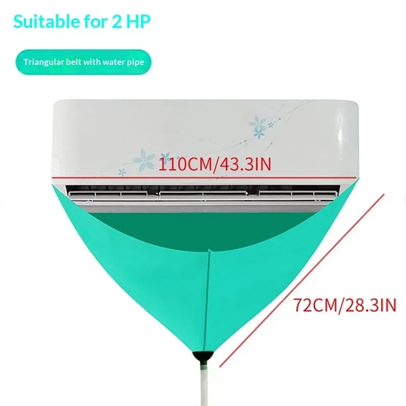 Kit de nettoyage de climatiseur avec housse anti-fuite, ensemble complet, nettoyant pour climatiseur