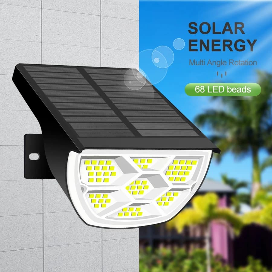 1/2/4 pièces Spot solaire 68/72 LED jardin extérieur solaire paysage projecteurs étanche 3 Modes app