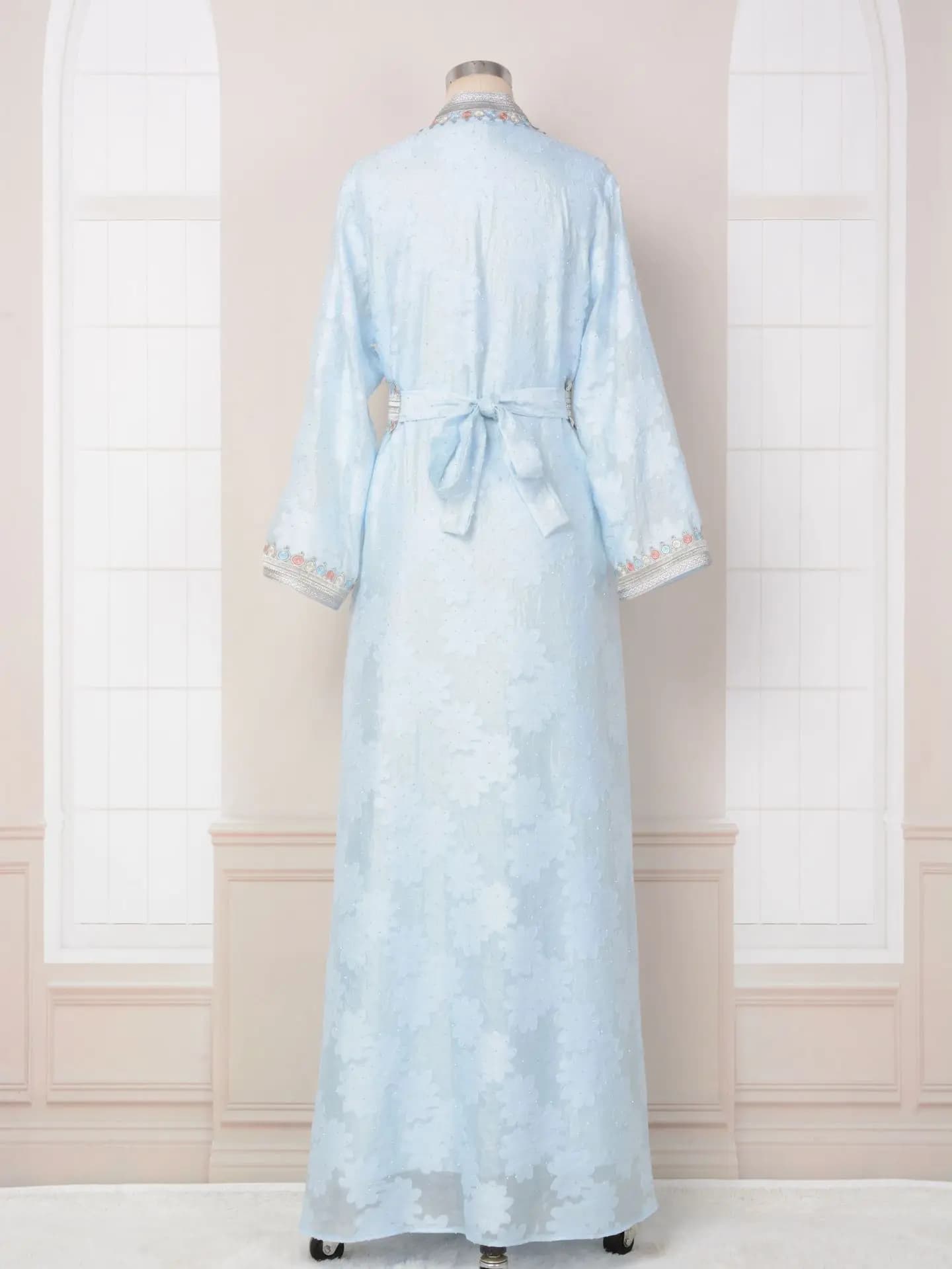 Robe caftan marocain pour femmes, ensemble de 2 pièces Takchita, robe arabe turque de dubaï, vêtemen