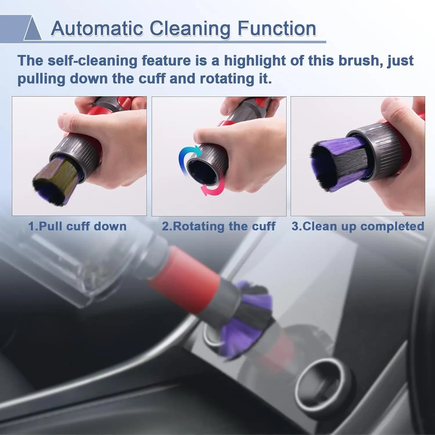 Brosse de dépoussiérage sans rayures et tuyau d'extension flexible, pièces de rechange pour aspirate