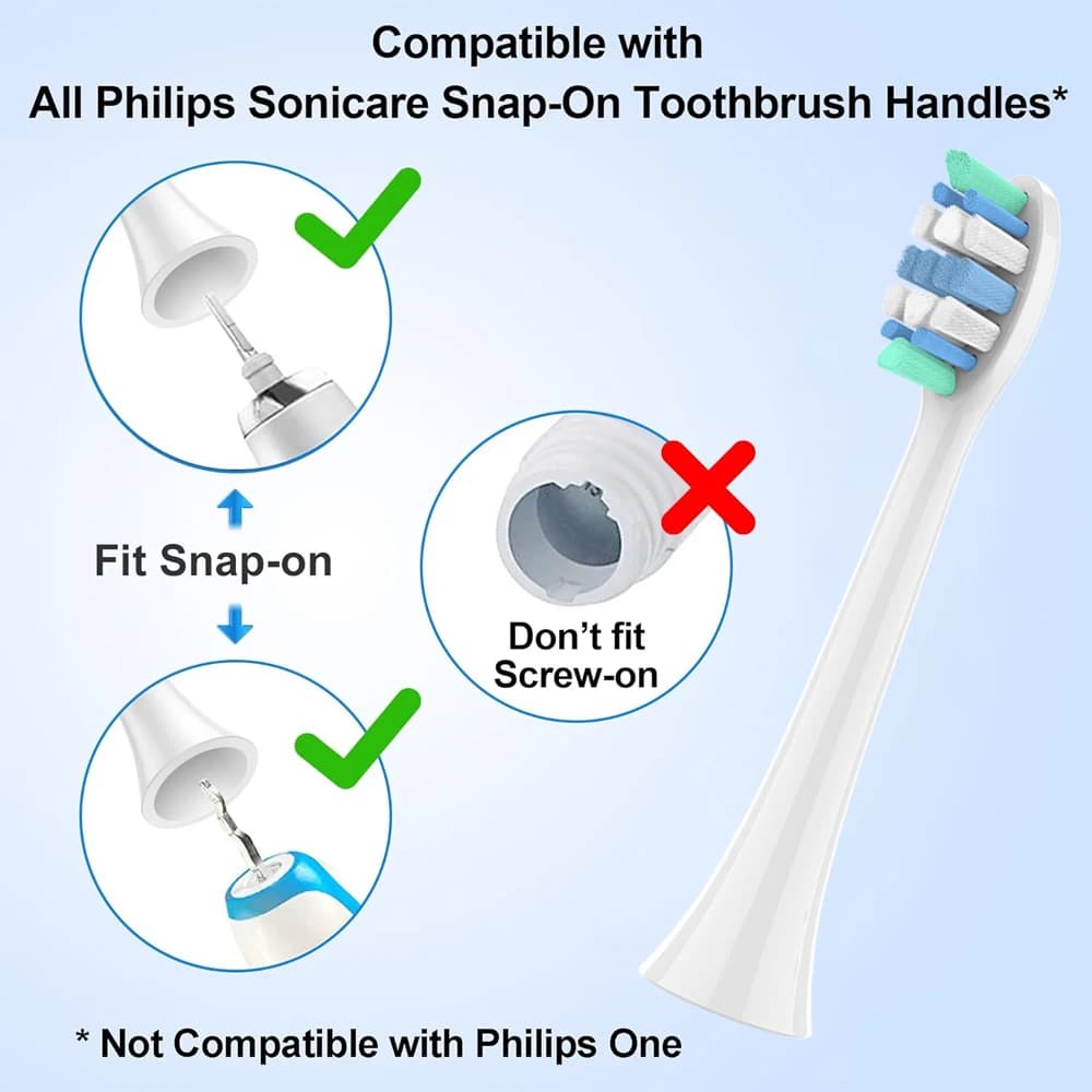 Têtes de brosse à dents de rechange, 8 pièces, compatibles avec Philips Sonicare, tête de brosse éle