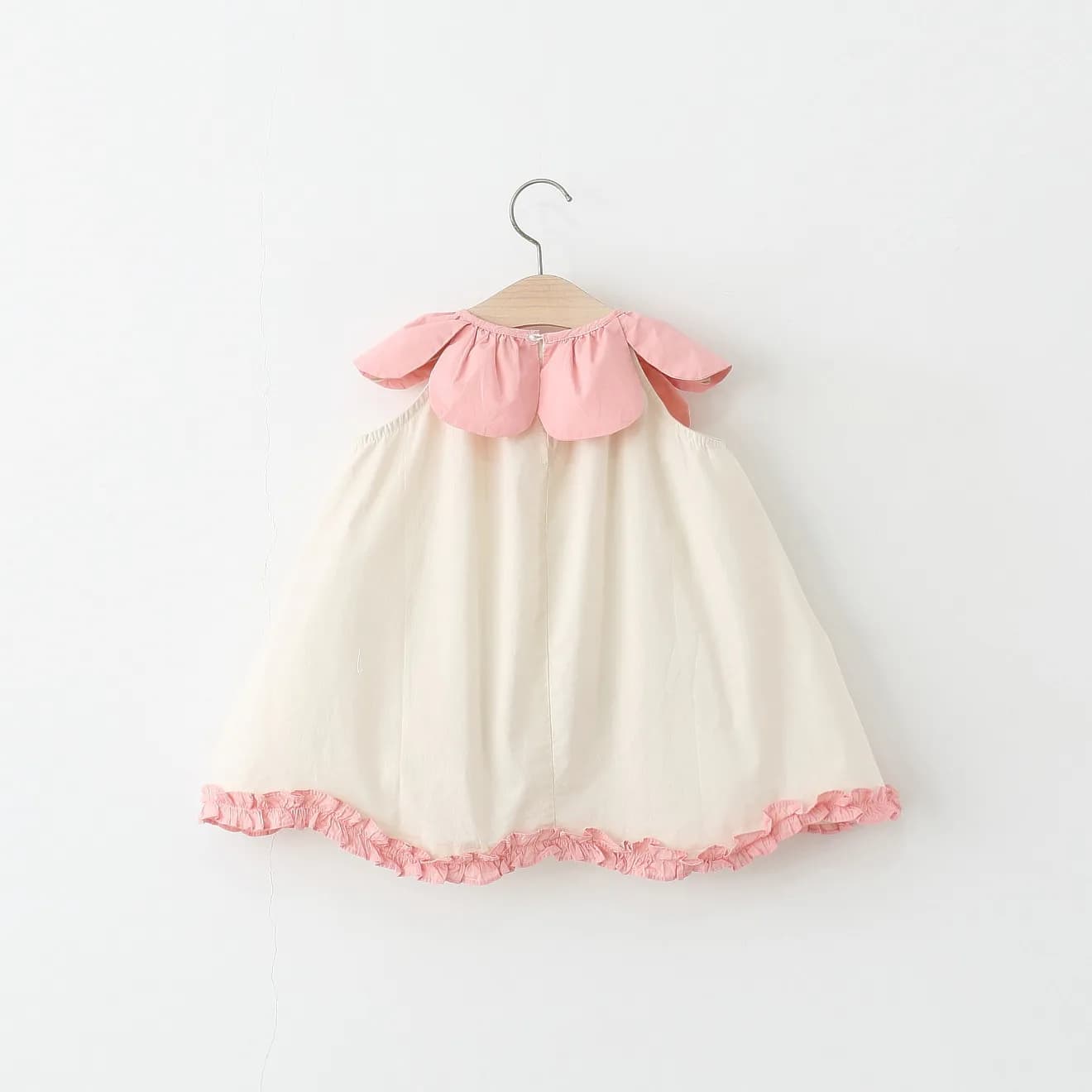 Ensemble de vêtements d'été pour filles, 2 pièces, coréen, mignon, col de poupée à fleurs, sans manc