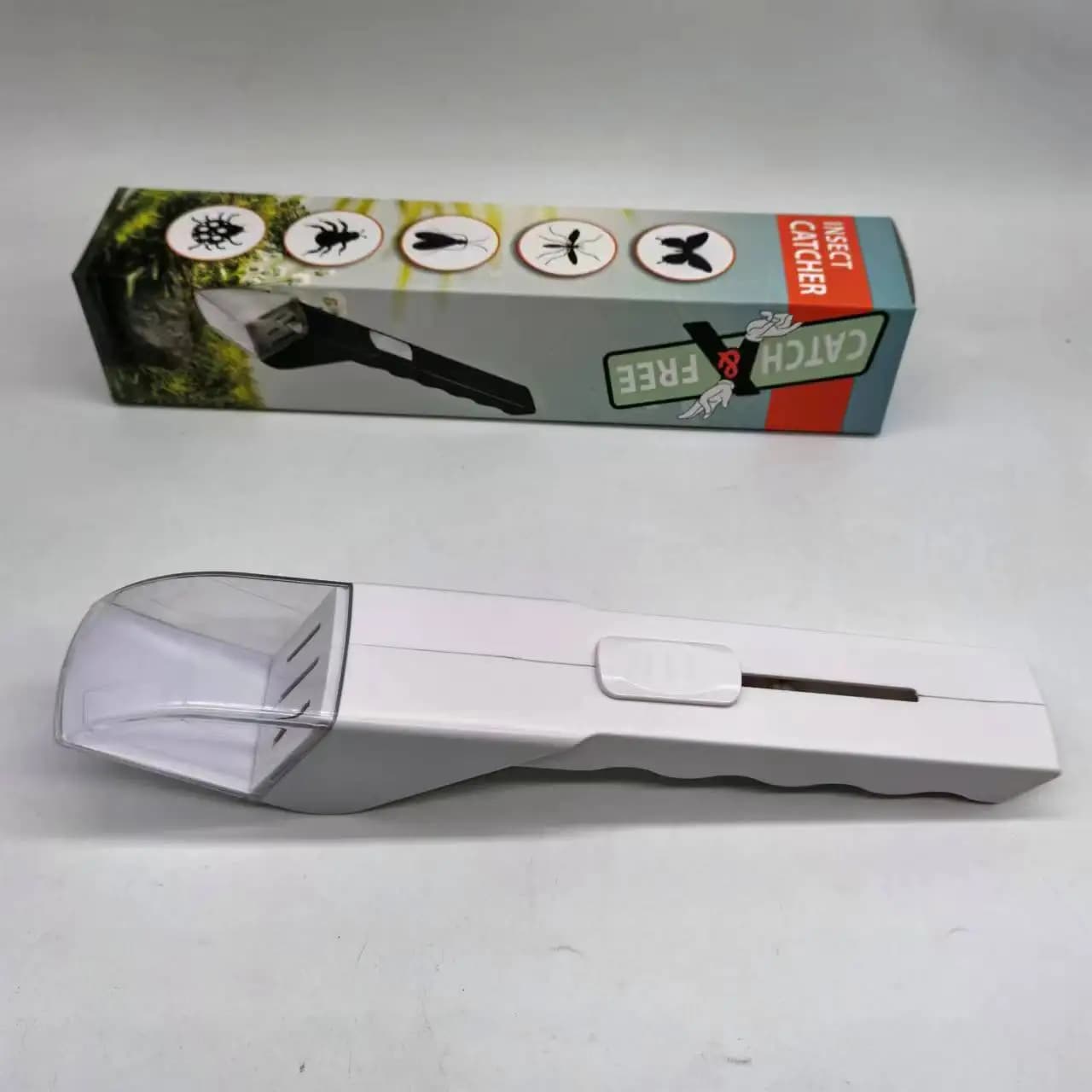 Attrape-insectes portable transparent à poussoir, observateur d'insectes sans contact, outils de cap