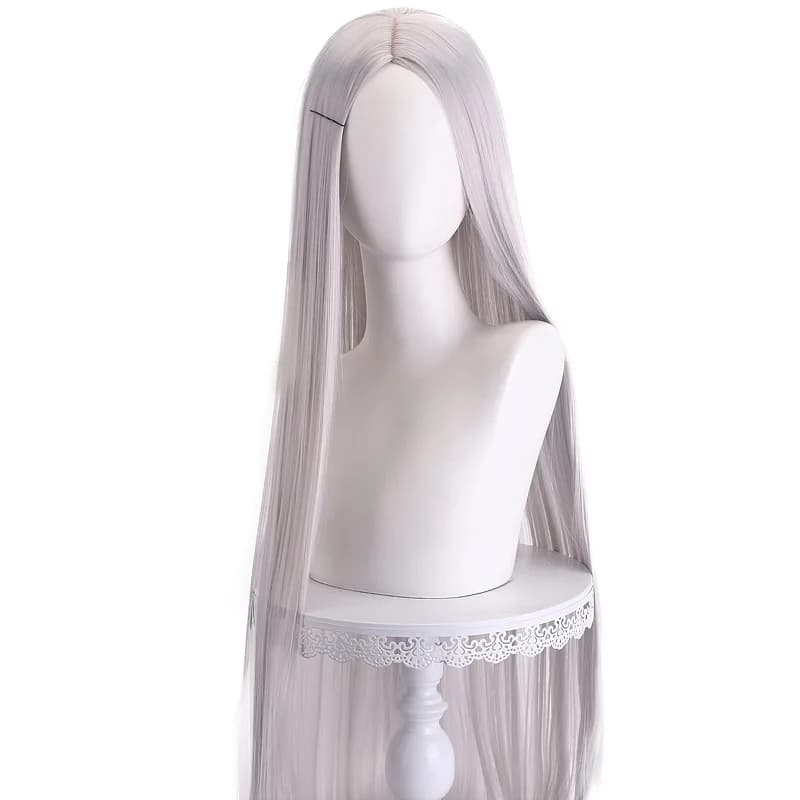 Perruque synthétique pour femmes, 40 pouces, couleur anime, longue et droite, frange fendue centrale