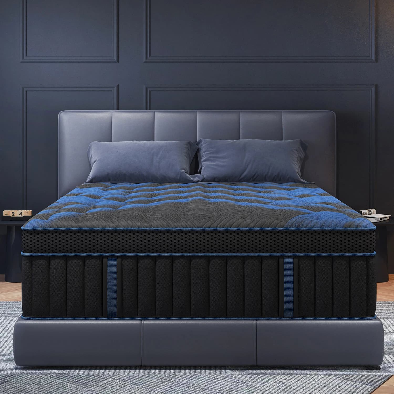 Matelas hybride à ressorts ensachés en mousse à mémoire de forme Gel de 12 pouces, matelas de lit do