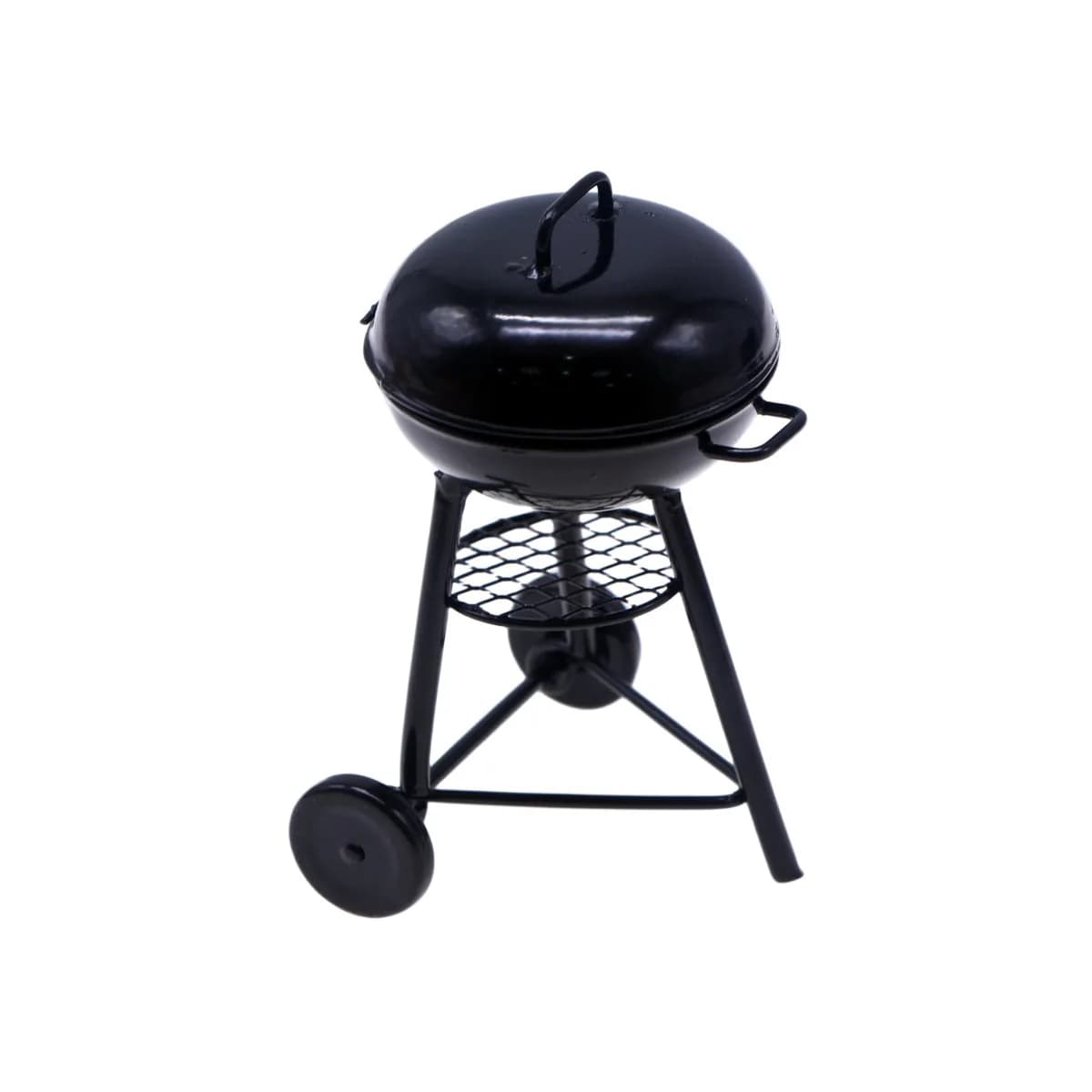 Maison de poupée Miniature noire, modèle de barbecue, jouet de cuisine pour maison de poupée, gril d