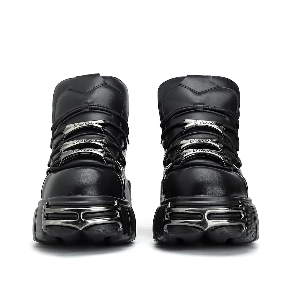 Chaussures à lacets pour femmes, nouveau Style Punk, hauteur du talon de 6CM, chaussures à plateform