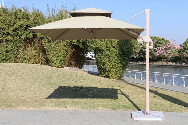 Restaurant café extérieur Commercial hôtel luxe Patio parapluie grand Parasol grande taille jardin P