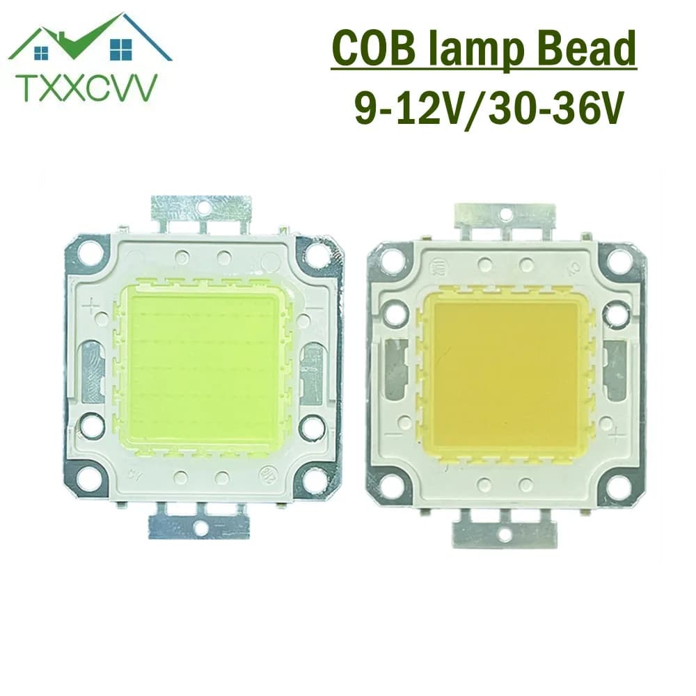 Perle de lampe LED COB, rétroéclairage, lampes à diode, blanc chaud, blanc froid, matrice pour proje