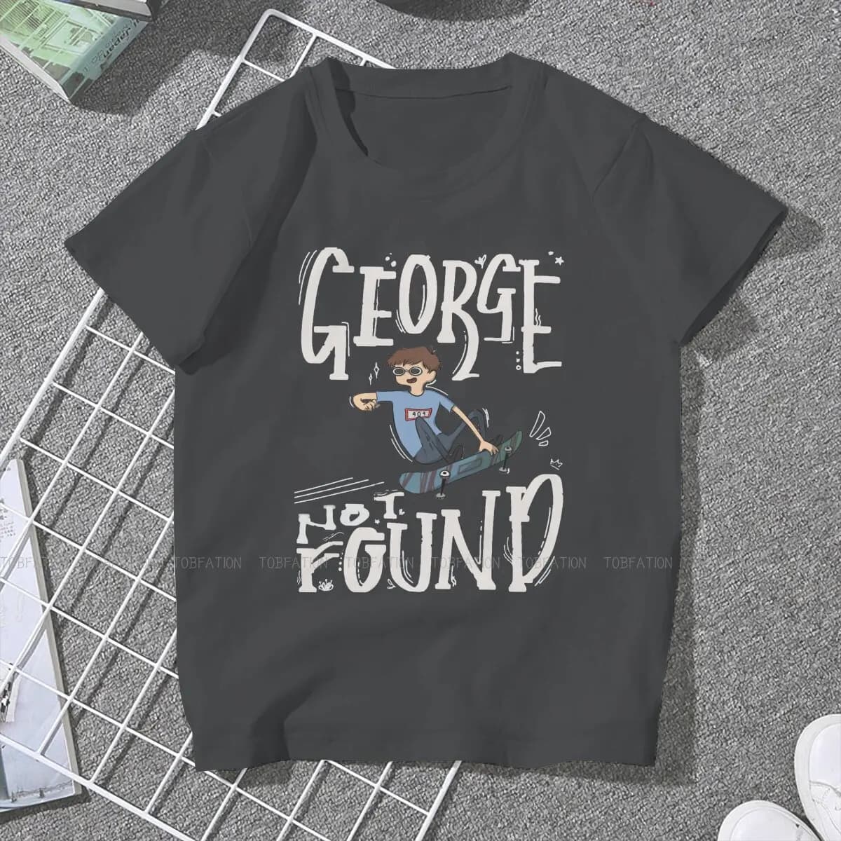 T-shirt de skateboard George pour femme, ample, en coton, avec image de rêve SMP Grunge, Vintage