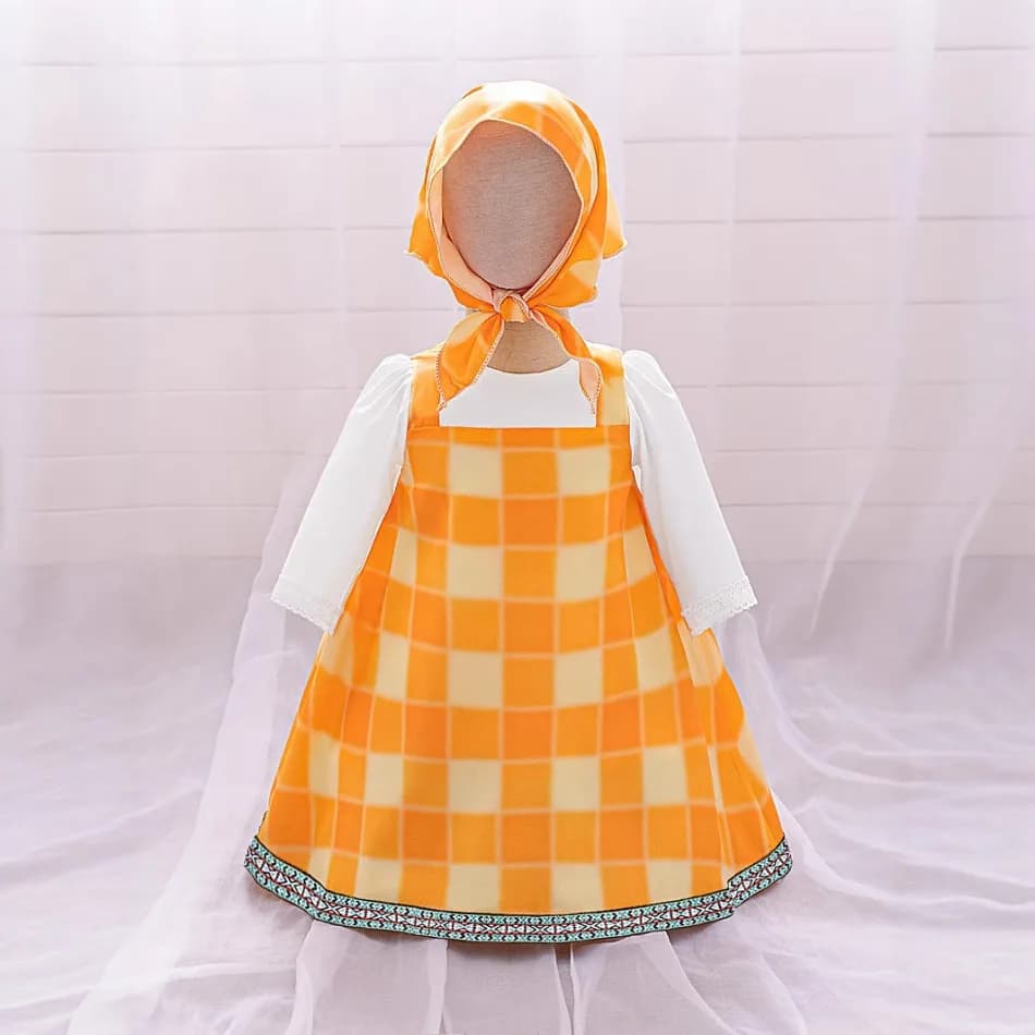 Costume de cosplay Masha pour tout-petits, tenue de dessin animé d'Halloween pour filles, robes rose