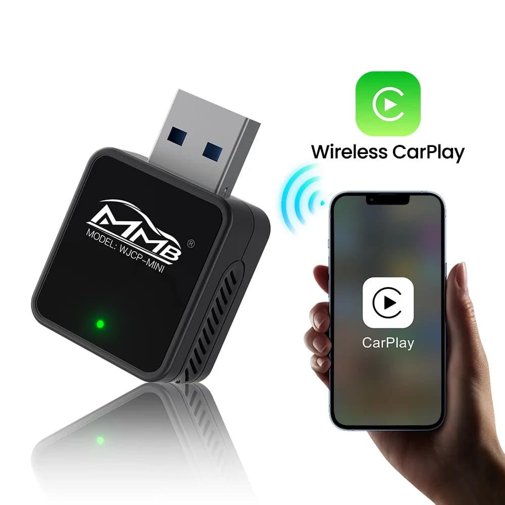 Adaptateur sans fil MMB Mini 2-en-1 CarPlay Android Auto, système intelligent pour voiture, mise à j