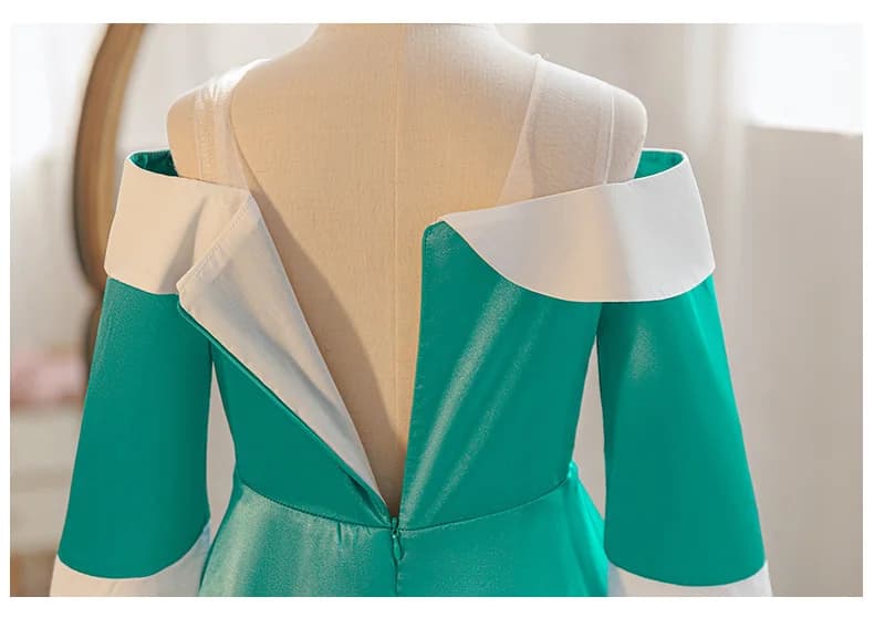 Robe de princesse en dentelle à épaules dénudées pour filles, tenue de cosplay pour enfants, robes d