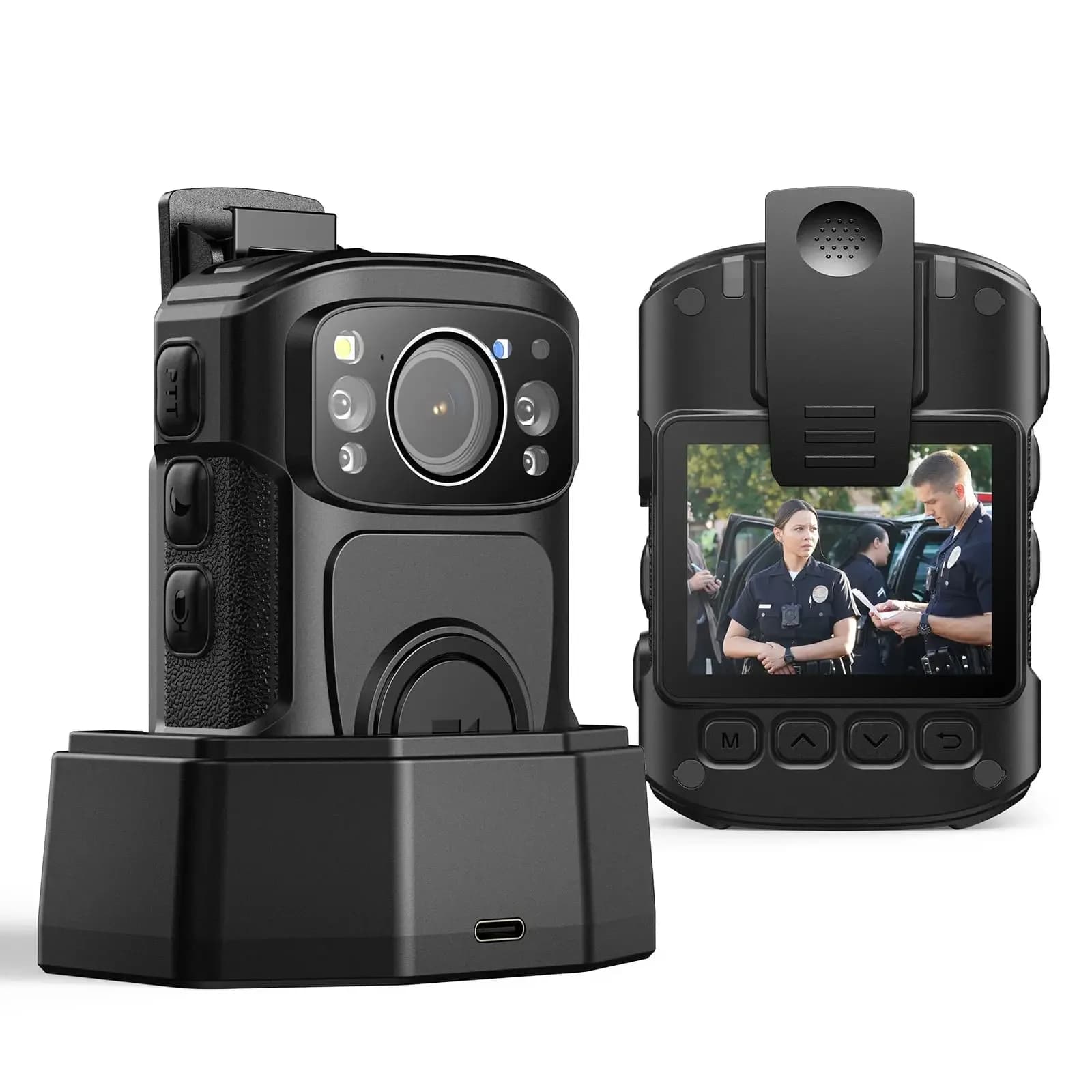 BOBLOV B4K5 4K caméra corporelle IP68 GPS caméra portée de Police Mini 128/256GB 2160P enregistremen