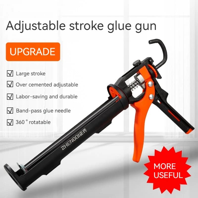 Pistolet à colle pour verre de haute qualité manuel universel 360 °   Pistolet à colle rotatif, outi