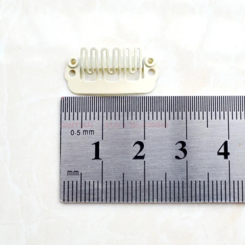 Mini pinces pour extension de cheveux, 100 pièces, 23mm, peignes en acier inoxydable, pour perruque,